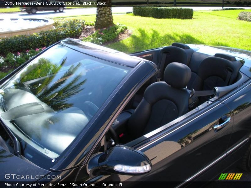 Black / Black 2006 Mercedes-Benz CLK 350 Cabriolet