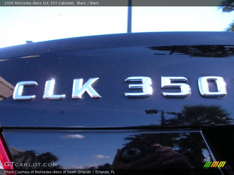 Black / Black 2006 Mercedes-Benz CLK 350 Cabriolet