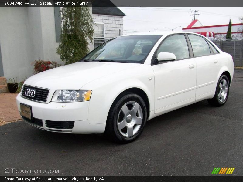 Arctic White / Grey 2004 Audi A4 1.8T Sedan