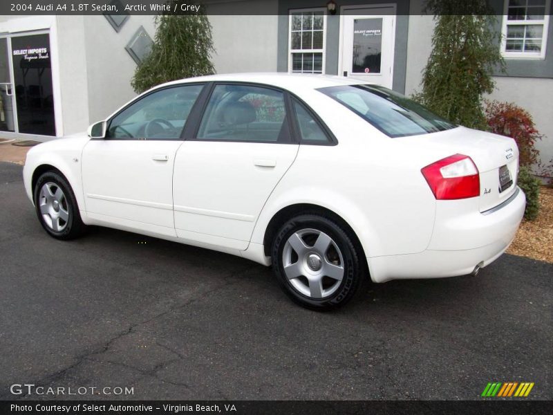 Arctic White / Grey 2004 Audi A4 1.8T Sedan