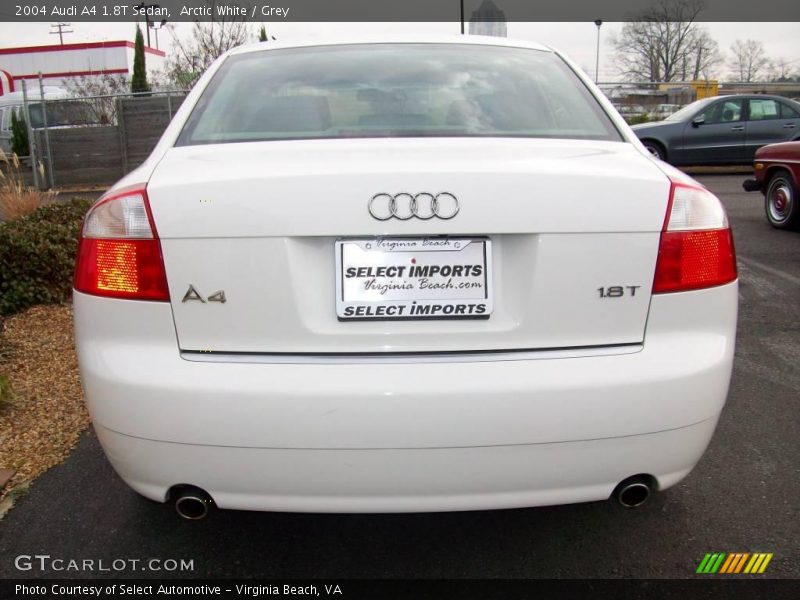 Arctic White / Grey 2004 Audi A4 1.8T Sedan