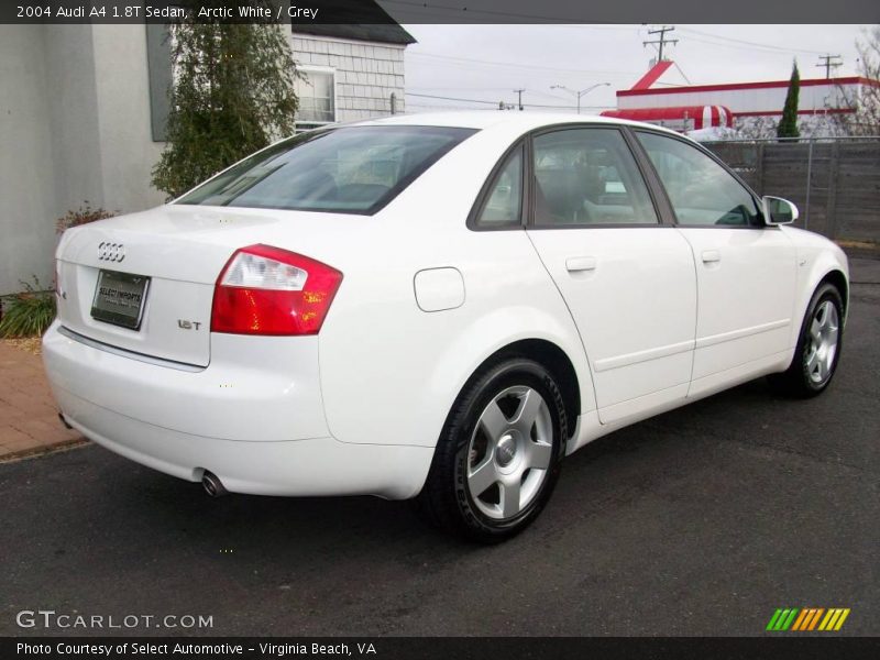 Arctic White / Grey 2004 Audi A4 1.8T Sedan