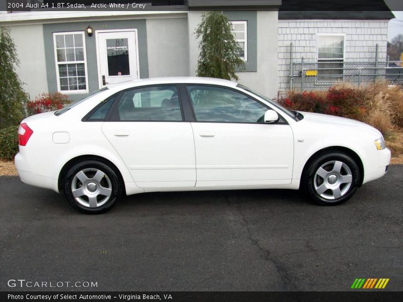 Arctic White / Grey 2004 Audi A4 1.8T Sedan