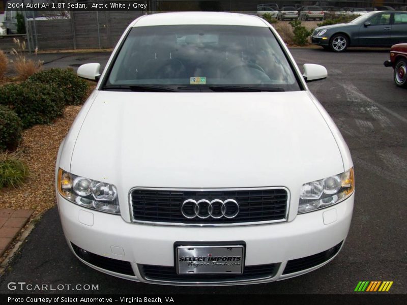Arctic White / Grey 2004 Audi A4 1.8T Sedan