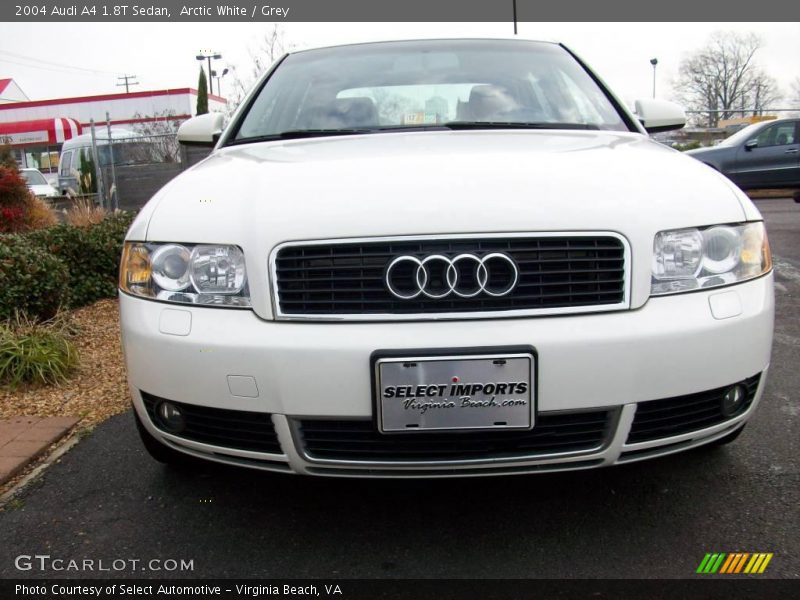 Arctic White / Grey 2004 Audi A4 1.8T Sedan