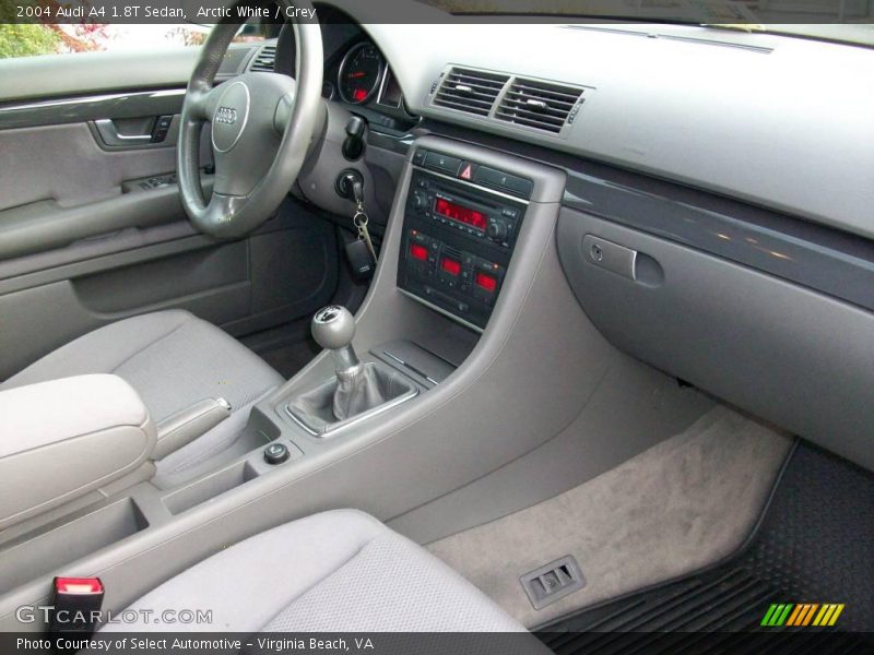 Arctic White / Grey 2004 Audi A4 1.8T Sedan