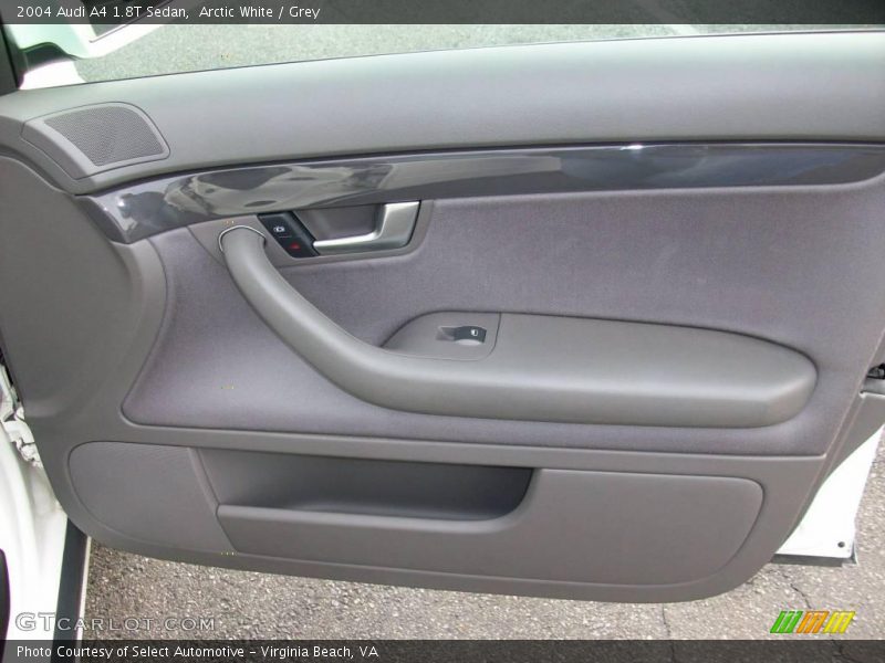 Arctic White / Grey 2004 Audi A4 1.8T Sedan