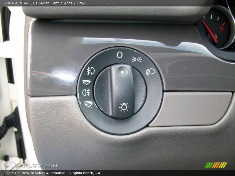 Arctic White / Grey 2004 Audi A4 1.8T Sedan