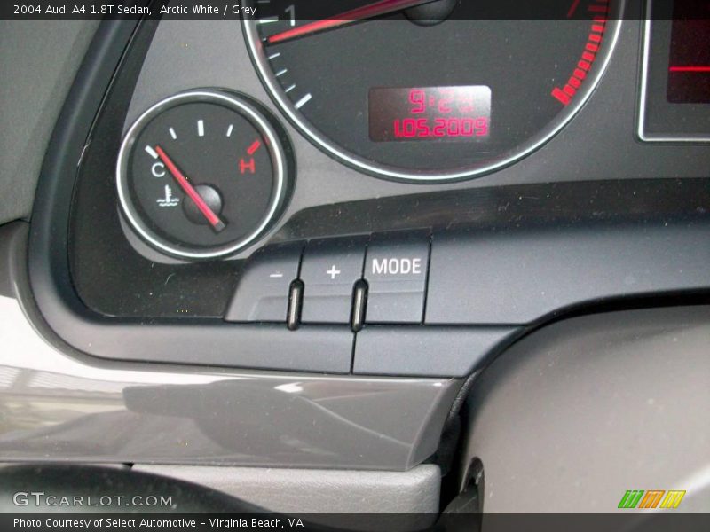 Arctic White / Grey 2004 Audi A4 1.8T Sedan