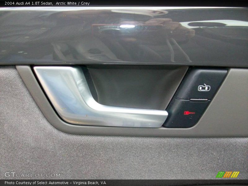 Arctic White / Grey 2004 Audi A4 1.8T Sedan