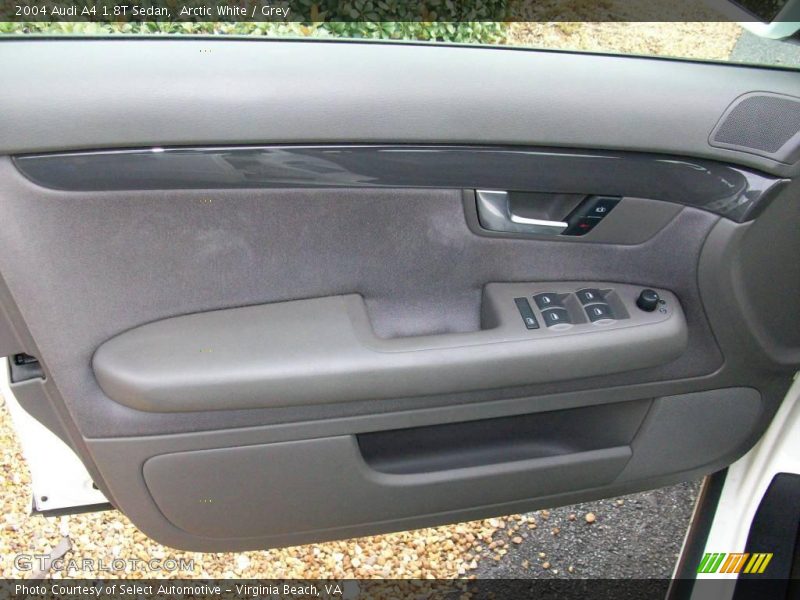 Arctic White / Grey 2004 Audi A4 1.8T Sedan