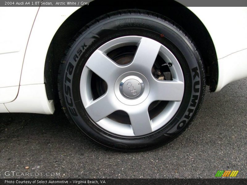 Arctic White / Grey 2004 Audi A4 1.8T Sedan