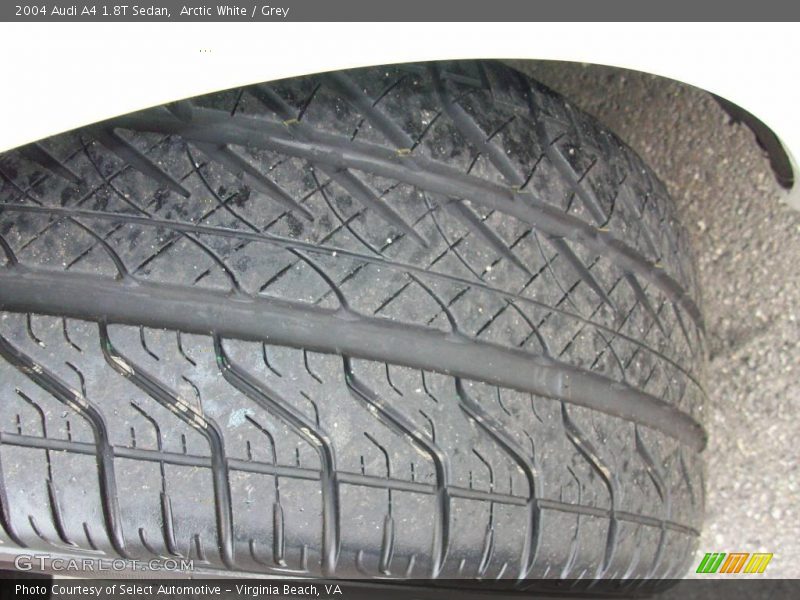 Arctic White / Grey 2004 Audi A4 1.8T Sedan