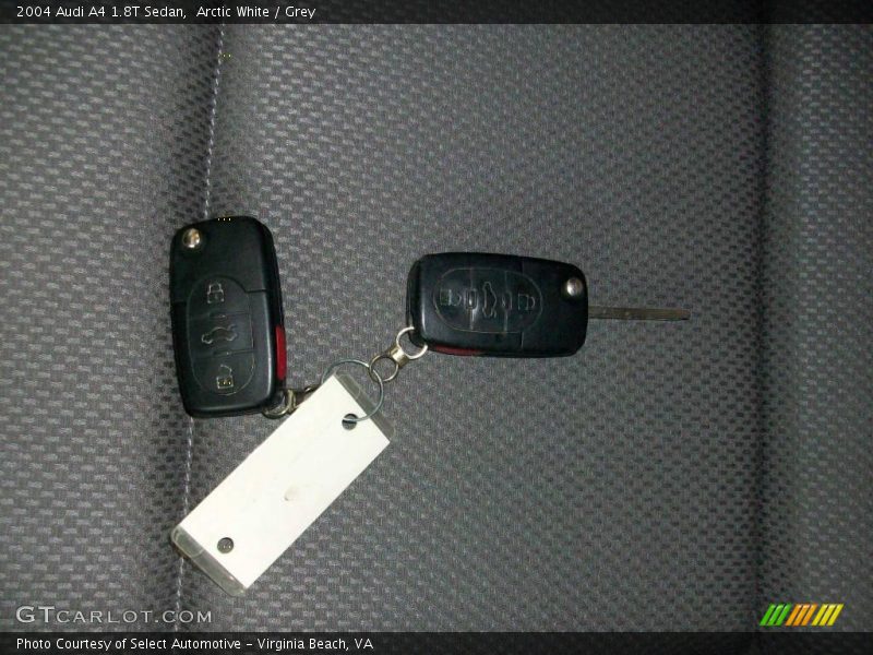 Arctic White / Grey 2004 Audi A4 1.8T Sedan