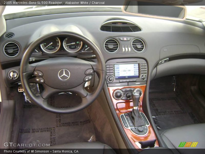 Alabaster White / Charcoal 2005 Mercedes-Benz SL 500 Roadster