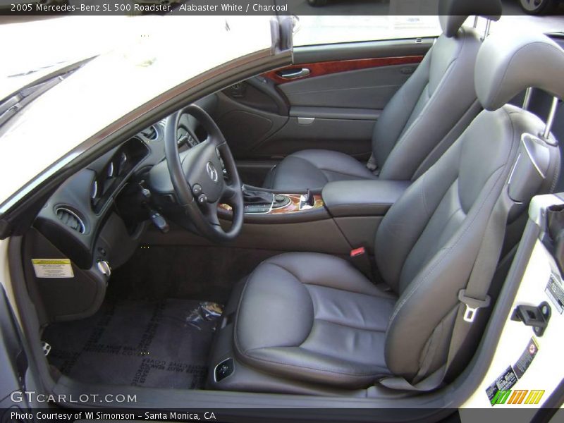 Alabaster White / Charcoal 2005 Mercedes-Benz SL 500 Roadster