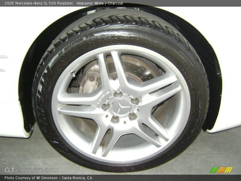 Alabaster White / Charcoal 2005 Mercedes-Benz SL 500 Roadster