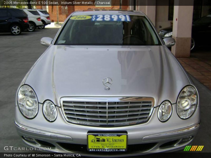 Iridium Silver Metallic / Charcoal 2006 Mercedes-Benz E 500 Sedan