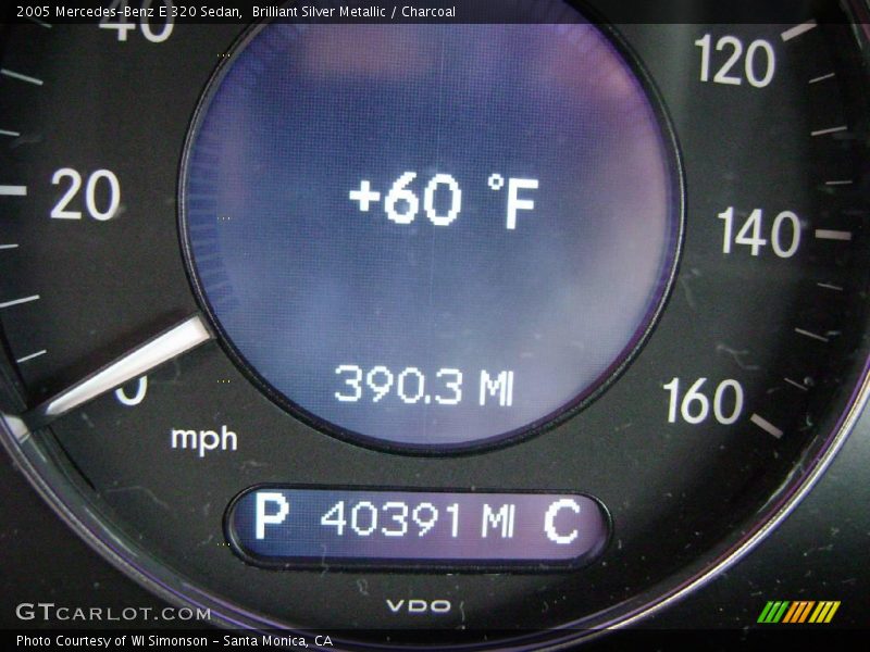 Brilliant Silver Metallic / Charcoal 2005 Mercedes-Benz E 320 Sedan