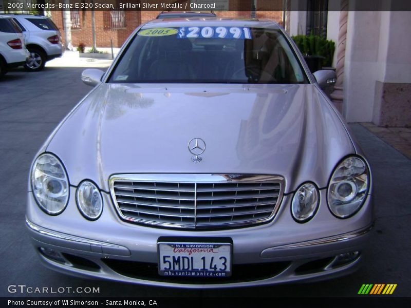 Brilliant Silver Metallic / Charcoal 2005 Mercedes-Benz E 320 Sedan