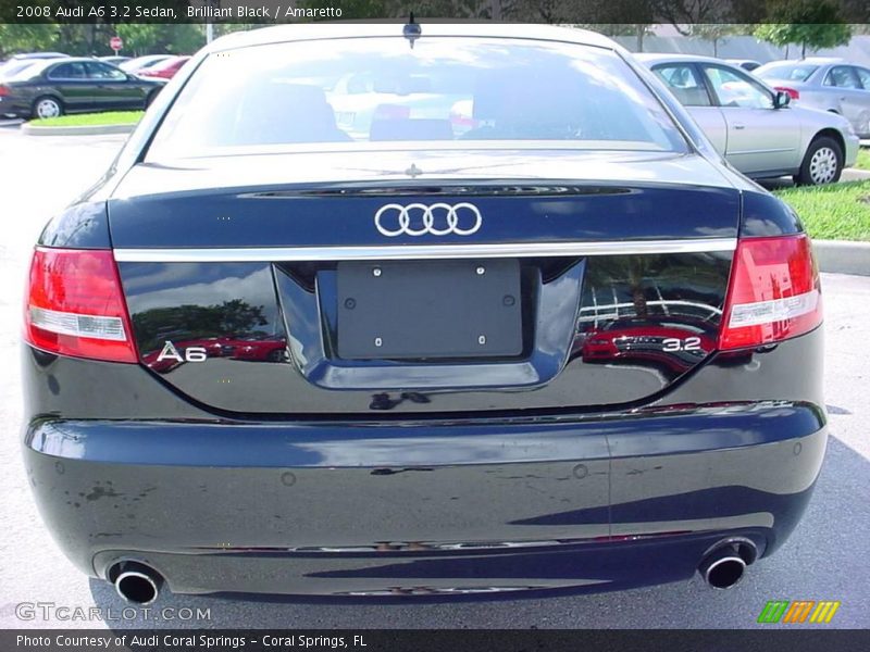 Brilliant Black / Amaretto 2008 Audi A6 3.2 Sedan