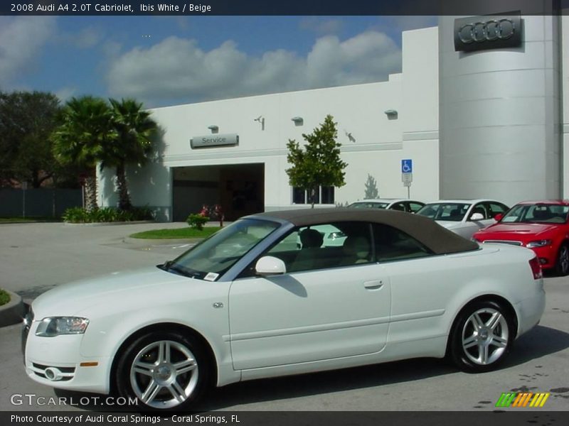 Ibis White / Beige 2008 Audi A4 2.0T Cabriolet