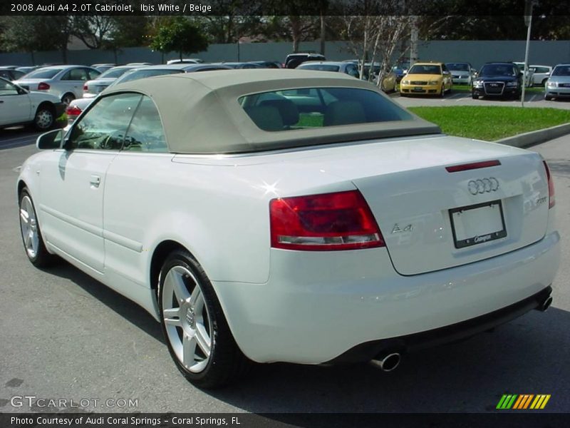 Ibis White / Beige 2008 Audi A4 2.0T Cabriolet