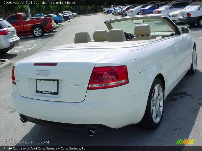 Ibis White / Beige 2008 Audi A4 2.0T Cabriolet