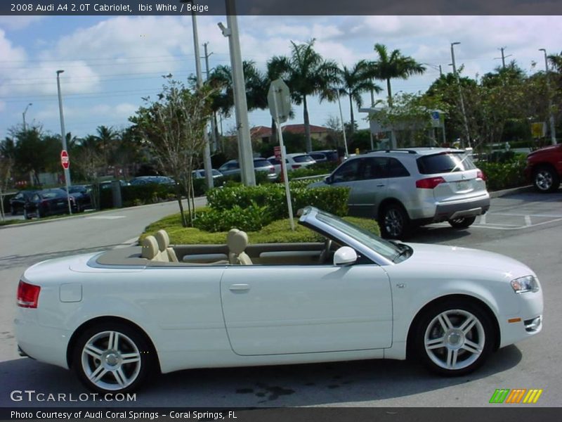 Ibis White / Beige 2008 Audi A4 2.0T Cabriolet