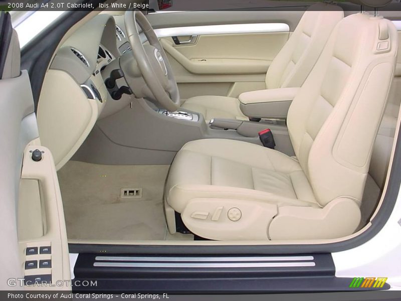 Ibis White / Beige 2008 Audi A4 2.0T Cabriolet