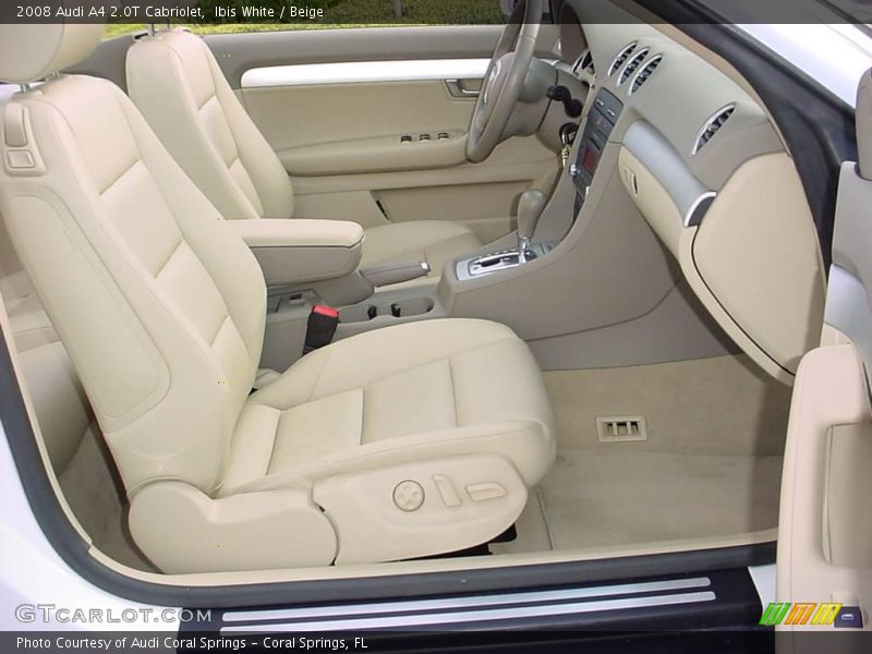 Ibis White / Beige 2008 Audi A4 2.0T Cabriolet