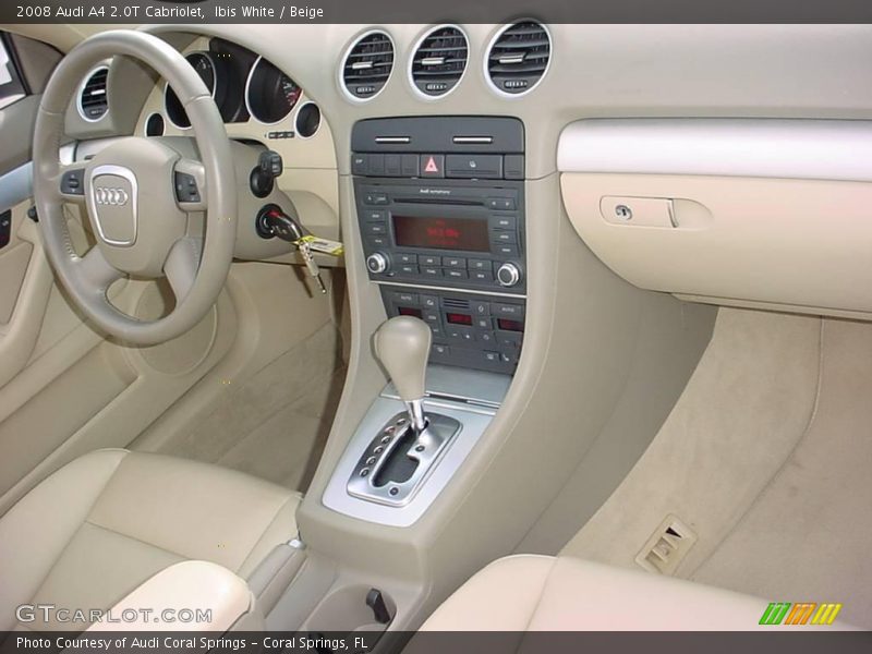 Ibis White / Beige 2008 Audi A4 2.0T Cabriolet