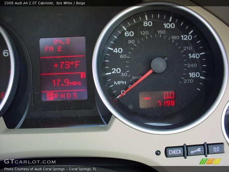Ibis White / Beige 2008 Audi A4 2.0T Cabriolet