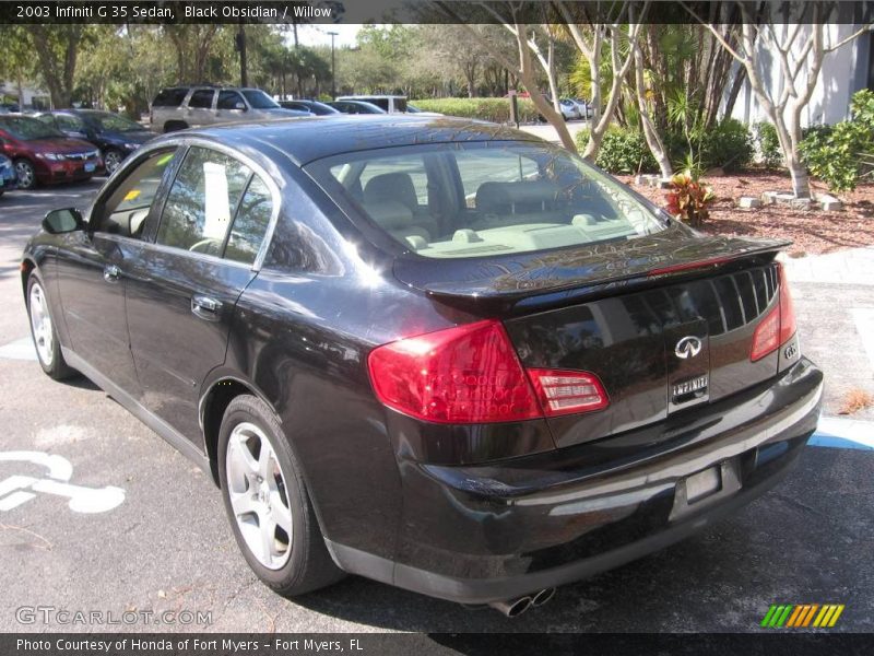 Black Obsidian / Willow 2003 Infiniti G 35 Sedan