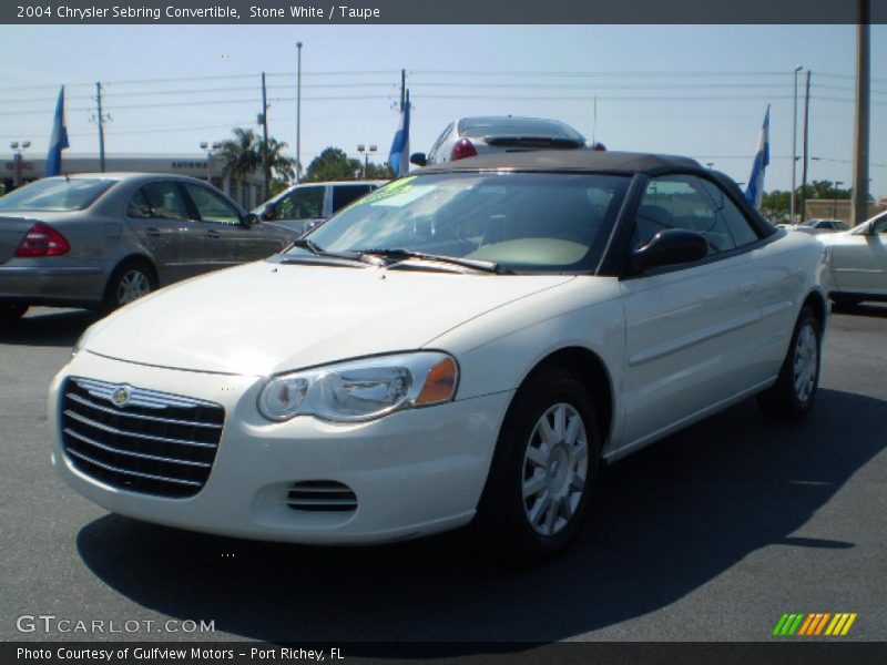 Stone White / Taupe 2004 Chrysler Sebring Convertible