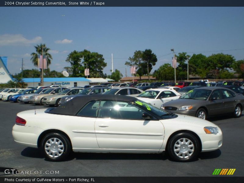 Stone White / Taupe 2004 Chrysler Sebring Convertible