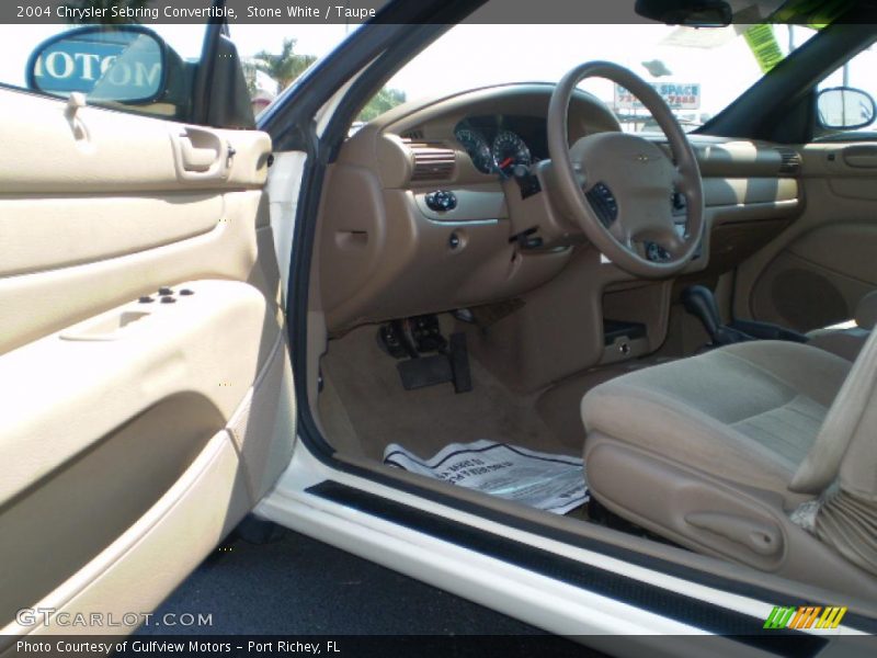 Stone White / Taupe 2004 Chrysler Sebring Convertible