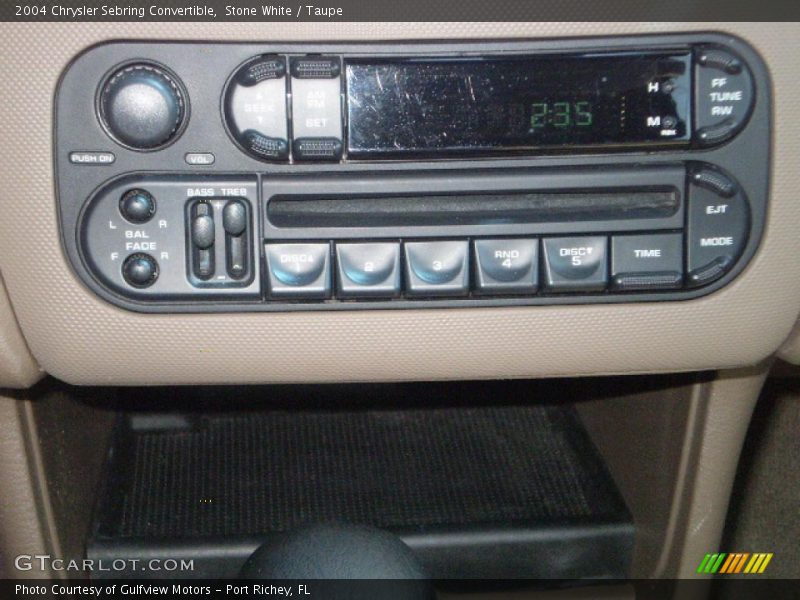Stone White / Taupe 2004 Chrysler Sebring Convertible