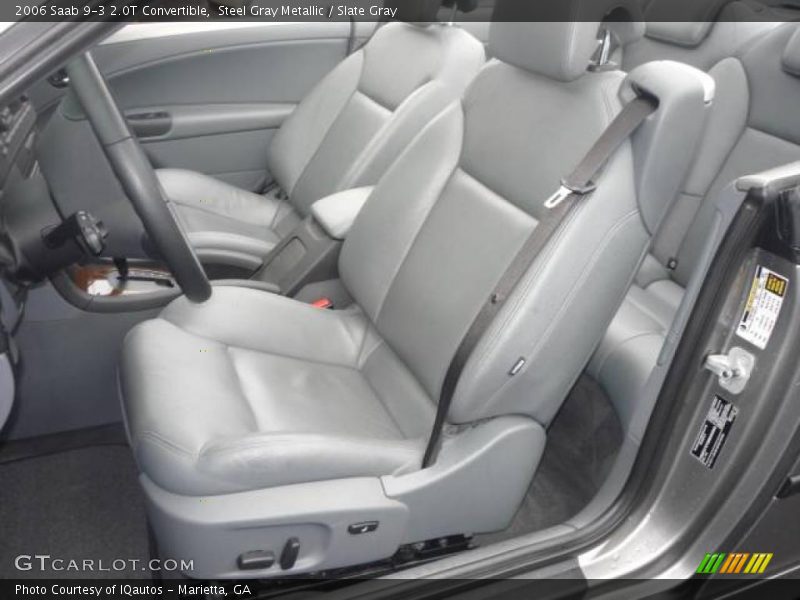 Steel Gray Metallic / Slate Gray 2006 Saab 9-3 2.0T Convertible