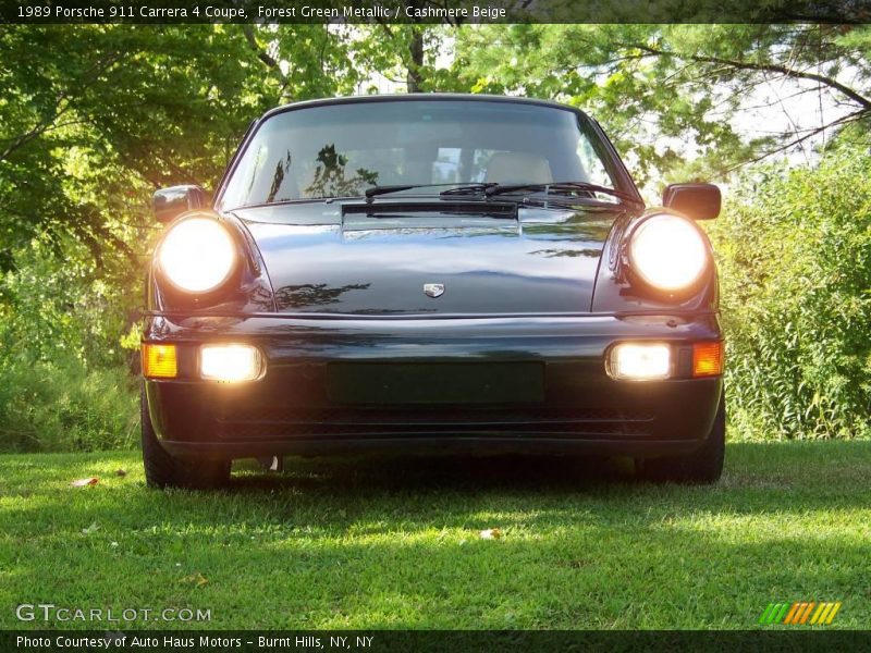 Forest Green Metallic / Cashmere Beige 1989 Porsche 911 Carrera 4 Coupe
