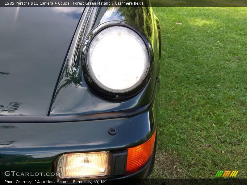 Forest Green Metallic / Cashmere Beige 1989 Porsche 911 Carrera 4 Coupe