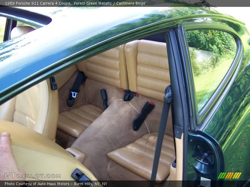 Forest Green Metallic / Cashmere Beige 1989 Porsche 911 Carrera 4 Coupe