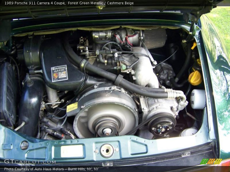 Forest Green Metallic / Cashmere Beige 1989 Porsche 911 Carrera 4 Coupe