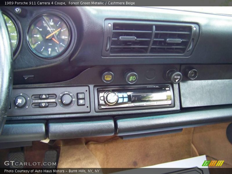 Forest Green Metallic / Cashmere Beige 1989 Porsche 911 Carrera 4 Coupe