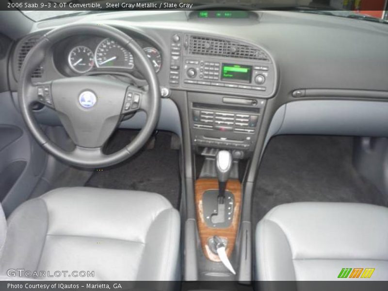 Steel Gray Metallic / Slate Gray 2006 Saab 9-3 2.0T Convertible