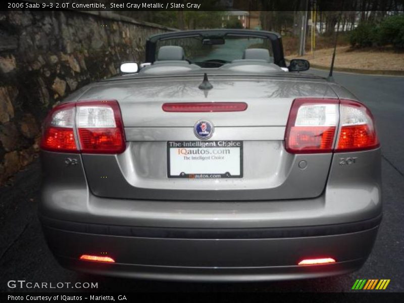 Steel Gray Metallic / Slate Gray 2006 Saab 9-3 2.0T Convertible