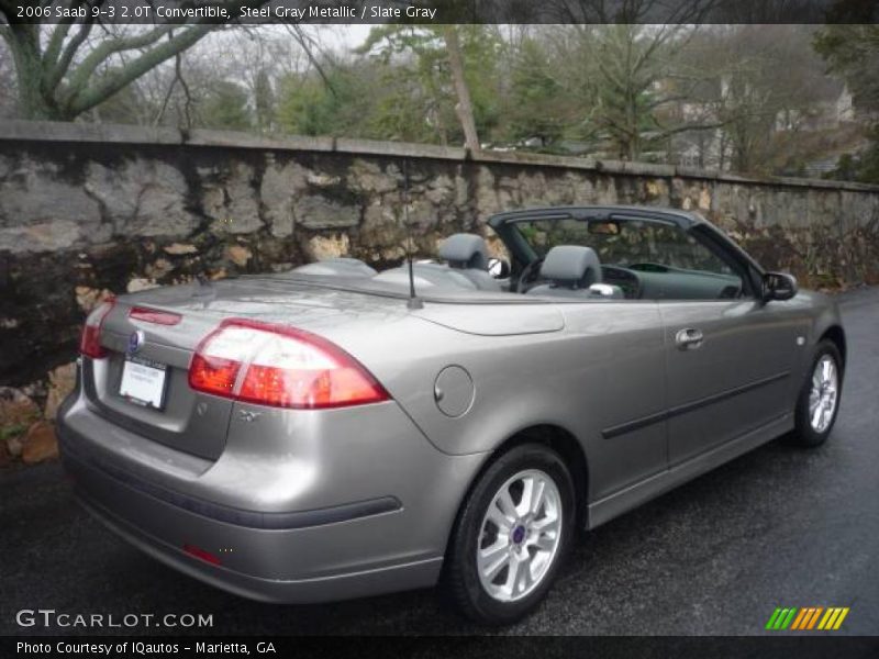 Steel Gray Metallic / Slate Gray 2006 Saab 9-3 2.0T Convertible