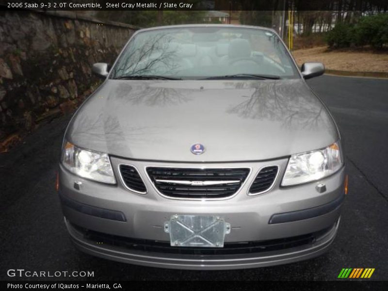 Steel Gray Metallic / Slate Gray 2006 Saab 9-3 2.0T Convertible