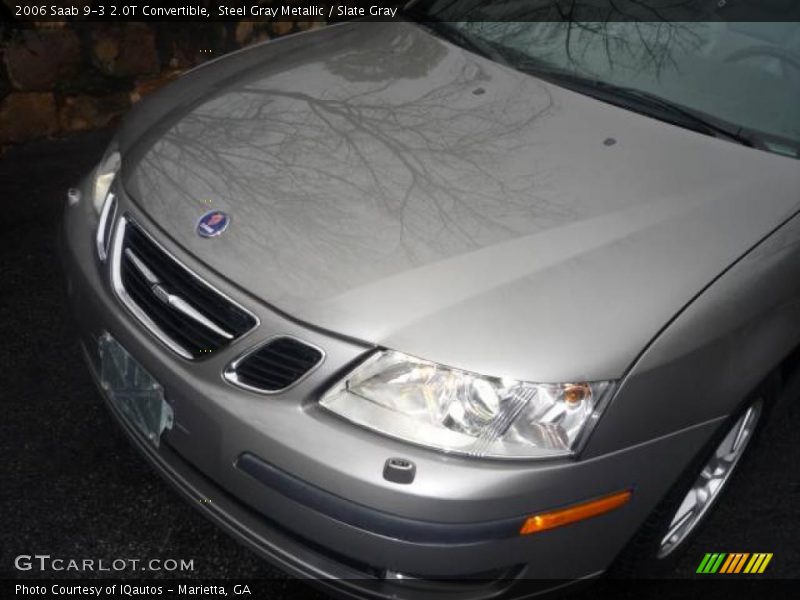 Steel Gray Metallic / Slate Gray 2006 Saab 9-3 2.0T Convertible