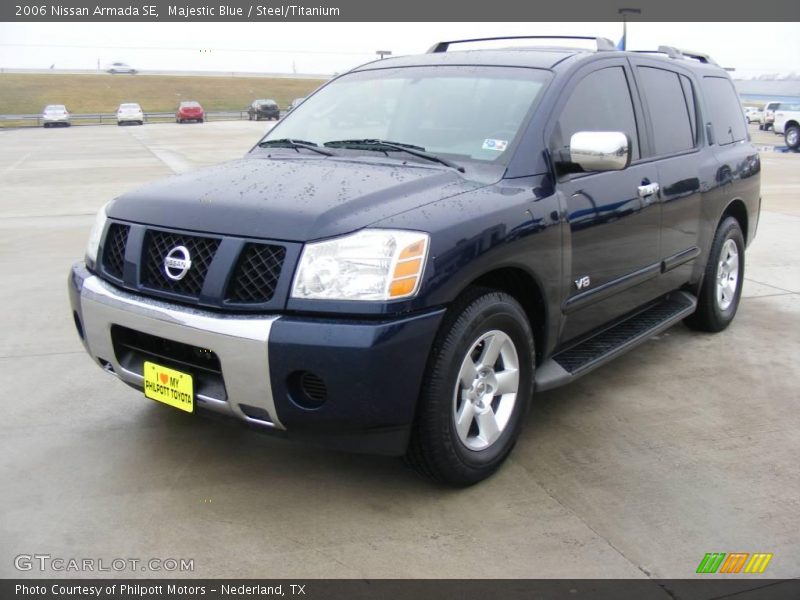 Majestic Blue / Steel/Titanium 2006 Nissan Armada SE